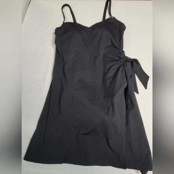 Women’s Chlorine Resistant Sweetheart Swim Dress One-piece Adjustable Straps - Picture 4 of 13